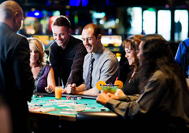 Live blackjack table with dealer and player cards